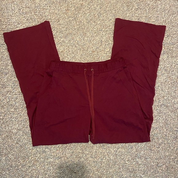 Scrub Pants maroon/burgundy - Picture 1 of 2
